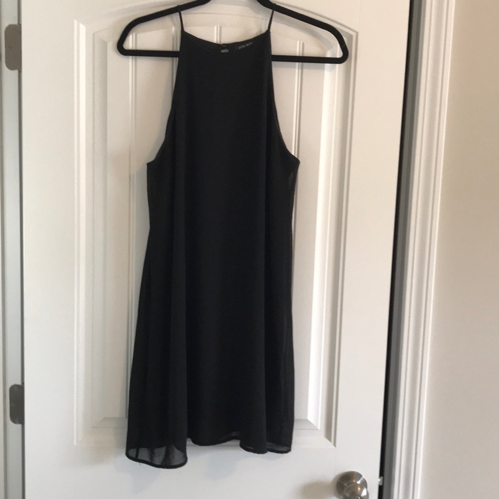 Black High Neck Formal Dress